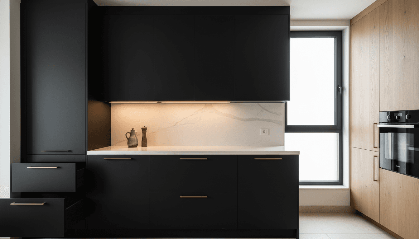 Matte Black Kitchen Cabinets: Still on Trend?
